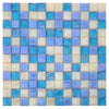 See Elysium - Laguna Beach Square 11.75 in. x 11.75 in. Stained Glass Tile