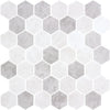 See Elysium - Zelik XL 11.25 in. x 11.25 in. Porcelain Hex Mosaic - Helsinki