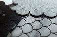 Elysium - Dragon Scale 10.5 in. x 13 in. Marble Mosaic - Marquina