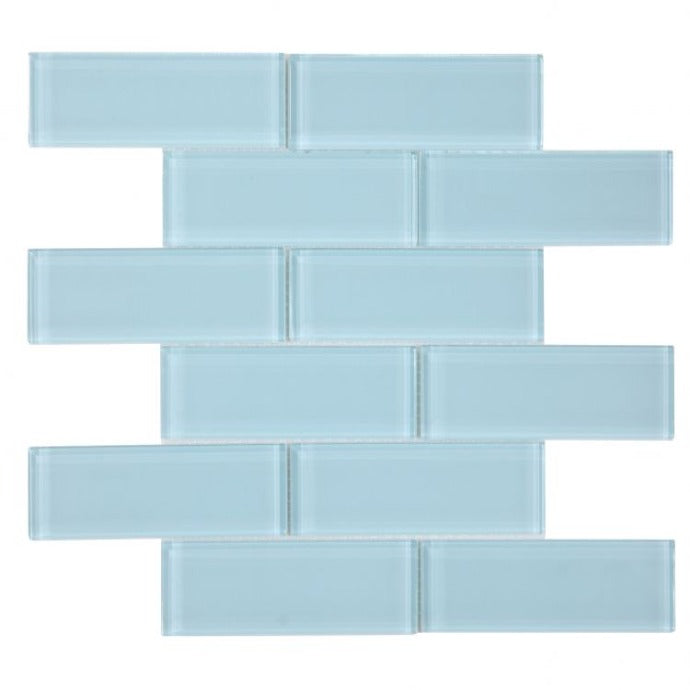 Elysium - Casale Teal 11.75 in. x 11.75 in. Glass Mosaic