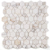 See Elysium - Aether Calacatta Polished 11.5 in. x 12 in. Marble Mosaic