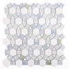 See Elysium - Aether Crystal Ocean 11.5 in. x 12 in. Marble Mosaic