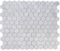 Elysium - Hexagon 3" x 3" Marble Mosaic - Carrara Honed