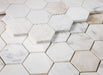 Elysium - Hexagon 3" x 3" Marble Mosaic - Calacatta Gold Polished
