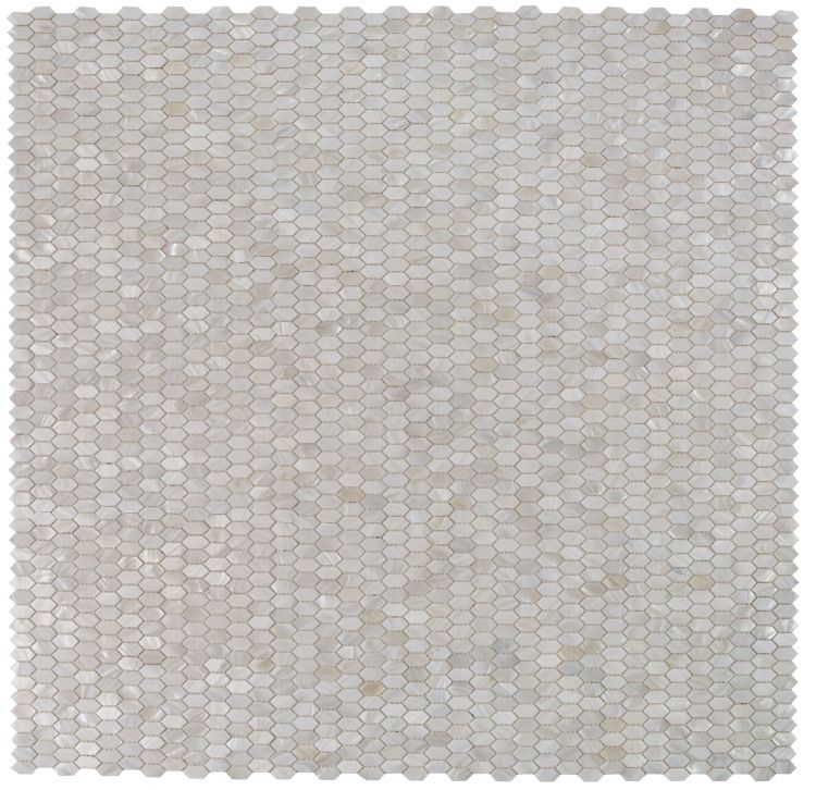 Elysium - Pearl White Arrow 12 in. x 12 in. Pearl Arrow Mosaic