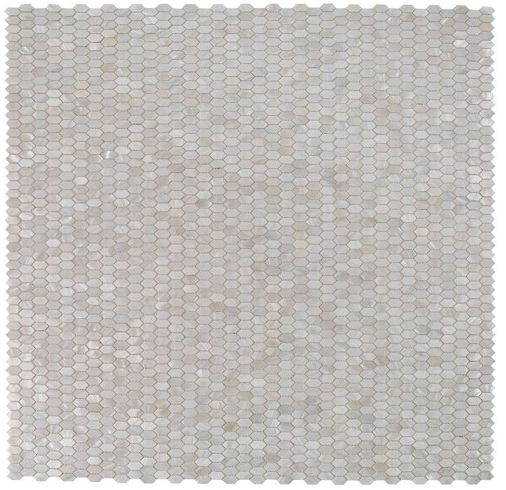 Elysium - Pearl White Arrow 12 in. x 12 in. Pearl Arrow Mosaic