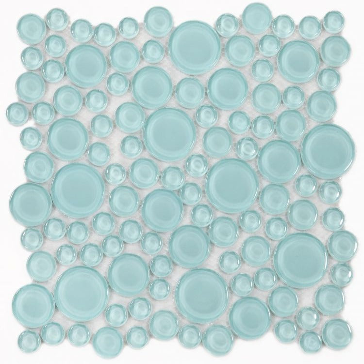 Elysium - Lady 10.75 in. x 10.75 in. Glass Mosaic - Mint