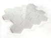 Elysium - Hexagon 3" x 3" Marble Mosaic - Snow White Polished