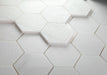 Elysium - Hexagon 3" x 3" Marble Mosaic - Snow White Polished