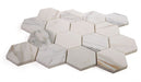 Elysium - Hexagon 3" x 3" Marble Mosaic - Calacatta Gold Honed