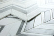 Elysium - Chevron 11.75 in. x 12.25 in. Marble Mosaic - Ravenna Grey