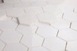 Elysium - Hexagon 3" x 3" Marble Mosaic - Thassos Polished