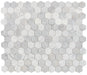 Elysium - Hexagon 3" x 3" Marble Mosaic - City Grey