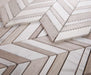 Elysium - Chevron 11.75 in. x 12 in. Marble Mosaic - Shadow Loft