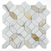 See Elysium - Eclipse Sun 12 in. x 12 in. Marble Mosaic