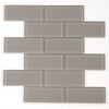 See Elysium - Casale Grey Shining 11.75 in. x 11.75 in. Glass Mosaic