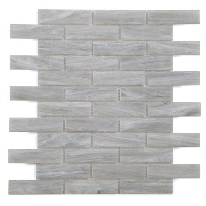 Elysium - Hot Series - Glass Brick Mosaic - Soft Grey