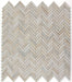 Elysium - Herringbone Eurasian 11.25 in. x 11.25 in. Marble Mosaic