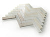 Elysium - Herringbone Eurasian 11.25 in. x 11.25 in. Marble Mosaic