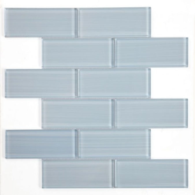 Elysium - Casale Lucy Blue Painting 11.75 in. x 11.75 in. Glass Mosaic