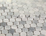 Elysium - Penny Marble 11 in. x 11.75 in. Marble Mosaic - Honed Dusk
