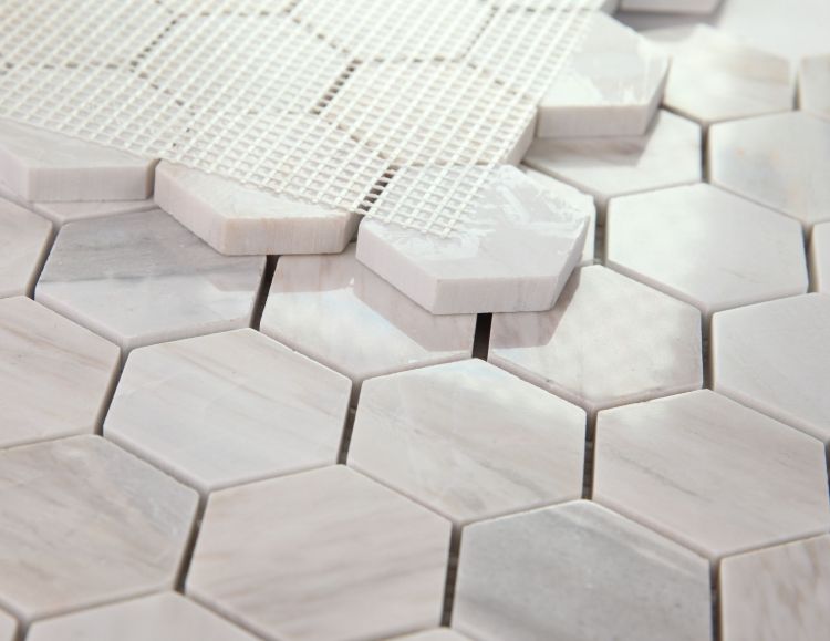 Elysium - Hexagon 2&quot; x 2&quot; Marble Mosaic - Eura Polished