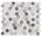 Elysium - Hexagon 3" x 3" Marble Mosaic - Dusk