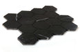 Elysium - Hexagon 3" x 3" Marble Mosaic - Marquina Honed