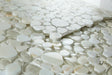 Elysium - Peach 12" x 12" Glass and Marble Mosaic - Calacatta Gold