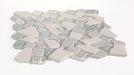 Elysium - Pebble 12" x 12" Glass and Marble Mosaic - Sky