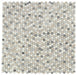 Elysium - Penny Marble 11 in. x 11.75 in. Marble Mosaic - Blue