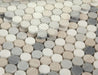 Elysium - Penny Marble 11 in. x 11.75 in. Marble Mosaic - Blue