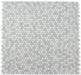 Elysium - Penny Marble 11 in. x 11.5 in. Marble Mosaic - Crystal Ocean