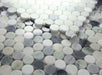 Elysium - Penny Marble 11 in. x 11.75 in. Marble Mosaic - Grassland