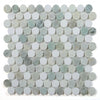 See Elysium - Penny Marble 11 in. x 11.75 in. Marble Mosaic - Green