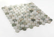 Elysium - Penny Marble 11 in. x 11.75 in. Marble Mosaic - Spring