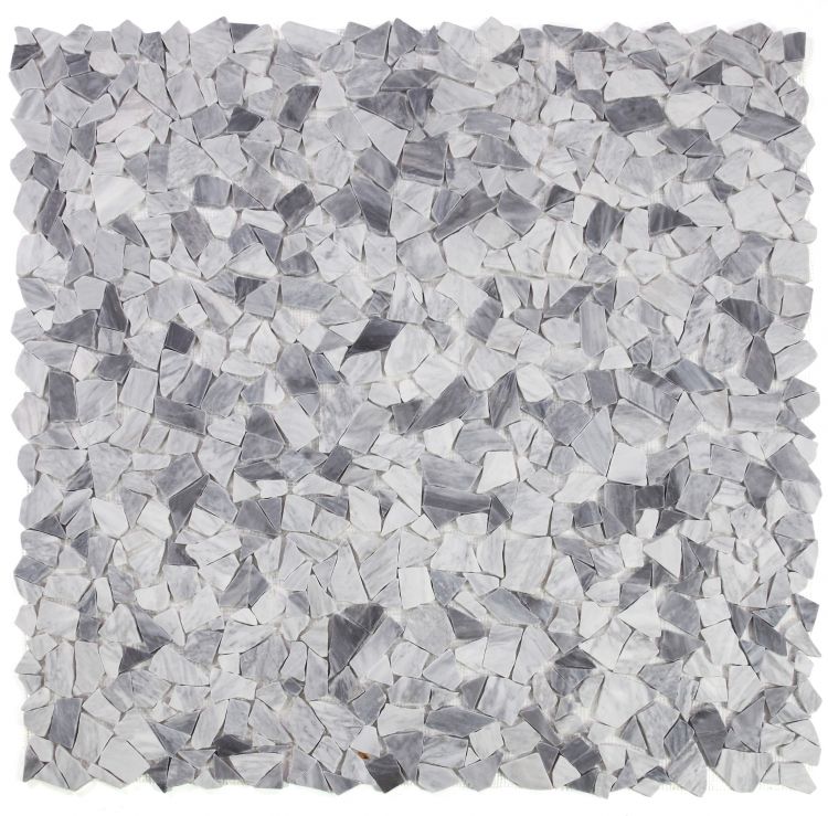 Elysium - River Stone 12&quot; x 12&quot; Stone Mosaic - Grey