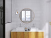 Elysium - Hulu 11.25 in. x 12 in. Matte Porcelain Mosaic - Snow Band