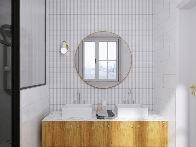 Elysium - Hulu 11.25 in. x 12 in. Matte Porcelain Mosaic - Snow Band