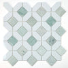 See Elysium - Eclipse Green 12.25 in. x 12.25 in. Marble Mosaic