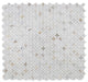 Elysium - Embrace 12" x 12" Marble Mosaic - Calacatta Gold