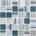 Elysium - Vanguard 12.25 in. x 12.25 in. Glass Mosaic - Penta - Bluish Grey