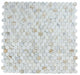 Elysium - Penny Marble 11.75 in. x 12 in. Marble Mosaic - Polished Calacatta Gold