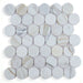 Elysium - Penny Marble 11.75 in. x 12 in. Marble Mosaic - Polished Calacatta Gold
