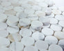 Elysium - Penny Marble 11.75 in. x 12 in. Marble Mosaic - Polished Calacatta Gold