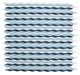 Elysium - Water Blue 11.5 in. x 12.25 in. Glass Mosaic