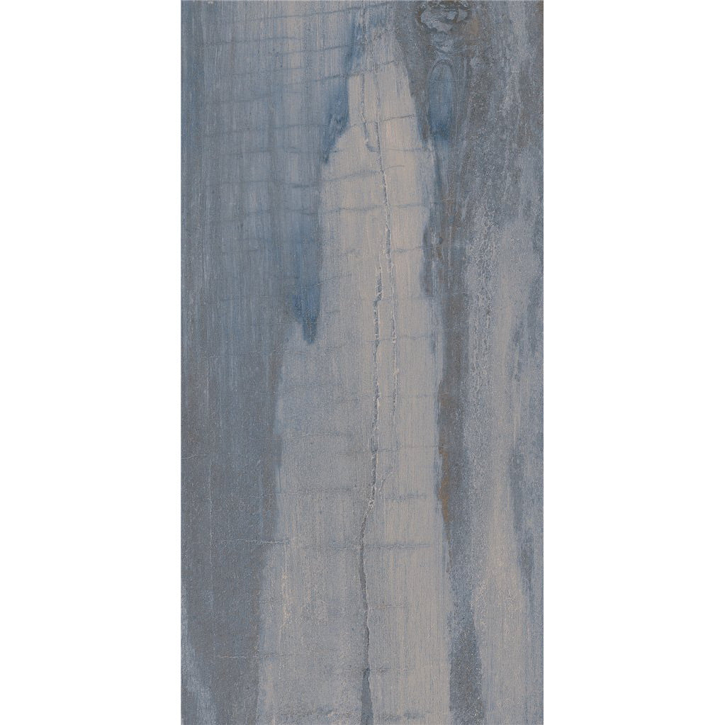 Happy Floors - Fossil 12 in. x 24 in. Rectified Porcelain Tile - Blue ...