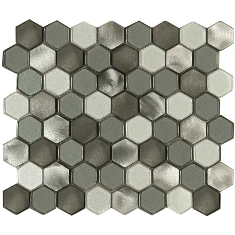 Maniscalco - Victoria Metals Series - Metal and Glass Mosaic - Mini Hexy - Mt. Sterling Blend