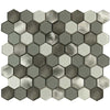See Maniscalco - Victoria Metals Series - Metal and Glass Mosaic - Mini Hexy - Mt. Sterling Blend