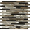 See Maniscalco - Victoria Metals Series - Metal and Glass Mosaic - Interlock - Falls Creek Blend